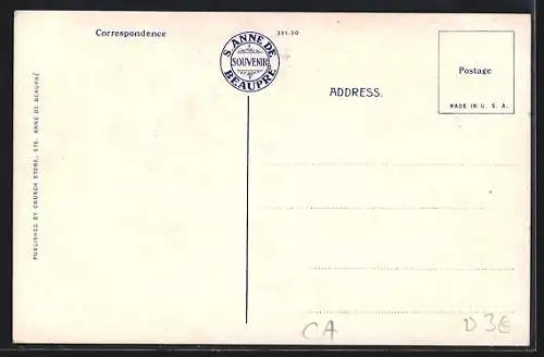 AK Ste. Anne de Beaupré, Quelques Automobiles près de la Basilique