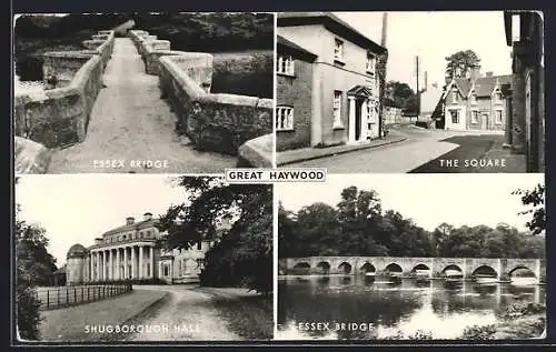 AK Great Haywood, Essex Bridge, the Square, Shugborough Hall