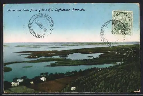 AK Bermuda, Panoramic View from Gibb`s Hill Lighthouse