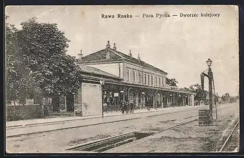 AK Rawa Ruska, Partie am Bahnhof