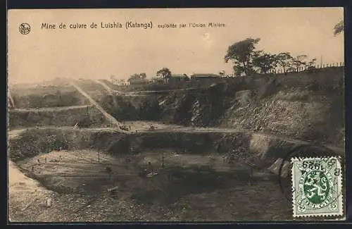 AK Katanga, Mine de cuivre de Luishia, exploitée par l`Union Minière, Bergbau
