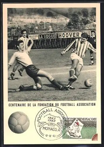 Maximum-AK Centaire de la Fondation du Football Association 1963, Spieler im Zweikampf, Fussball