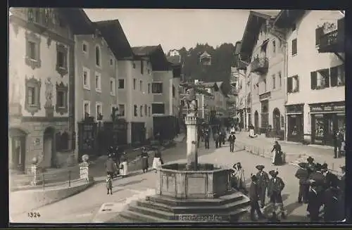 AK Berchtesgaden, Blick auf den Marktplatz