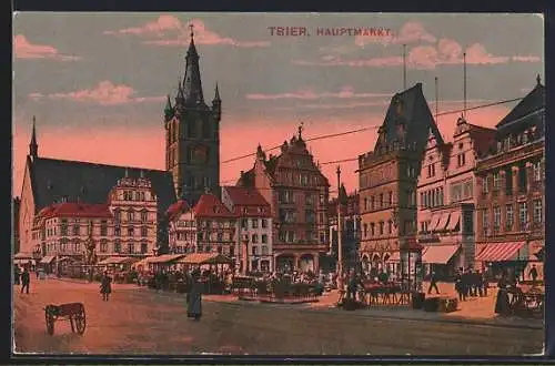 AK Trier, Blick auf den Hauptmarkt