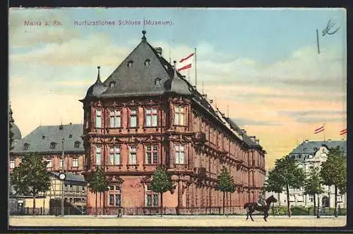 AK Mainz a. Rh., Museum Kurfürstliches Schloss