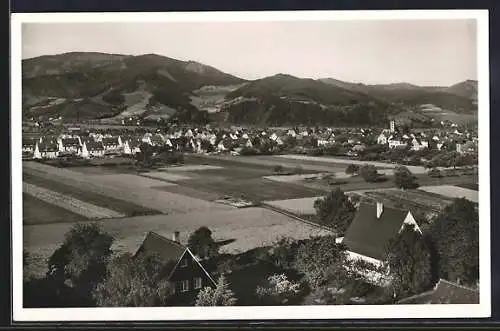 AK Kirchzarten /bad. Schwarzwald, Ortsansicht aus der Vogelschau