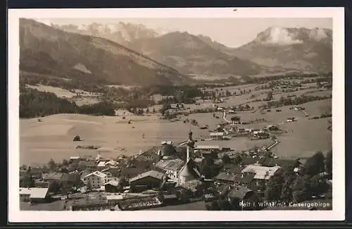 AK Reit i. Winkl, Ansicht mit Kaisergebirge