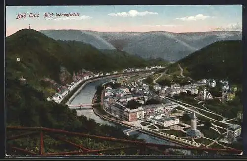 AK Bad Ems, Blick lahnaufwärts