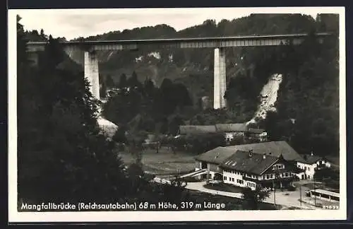 AK Weyarn, Mangfallbrücke (Reichsautobahn)