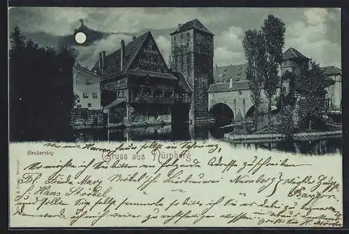 Mondschein-AK Nürnberg, Partie am Henkersteg