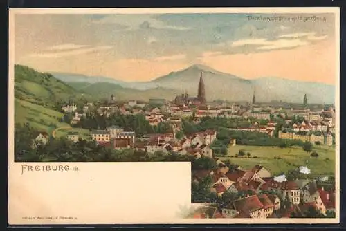 Lithographie Freiburg i.B., Panorama