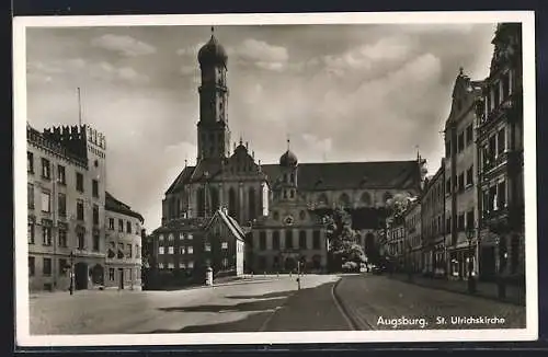 AK Augsburg, Blick auf die St. Ulrichskirche