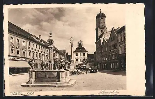 AK Weilheim /Obb., Partie am Hauptplatz