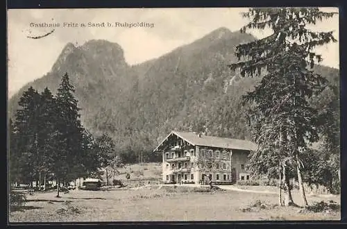 AK Ruhpolding, Gasthaus Fritz a. Sand