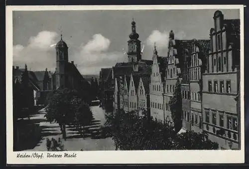 AK Weiden / Opf., Blick auf den unteren Markt