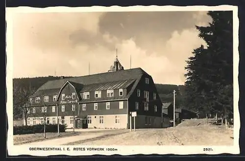 AK Oberwiesenthal, Hotel Rotes Vorwerk