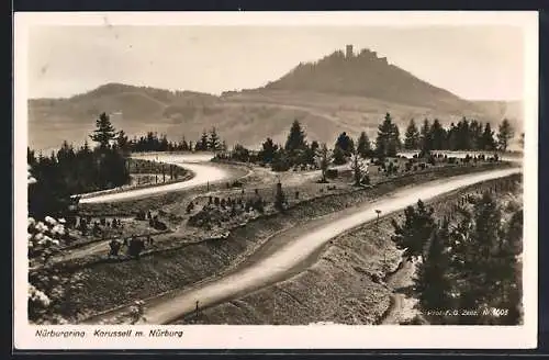 AK Nürburgring, Autorennen, Karussell mit Nürburg