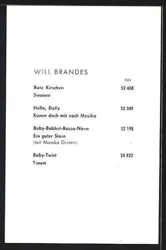 AK Musiker Willy Brandes guckt verschmitzt nach rechts