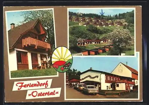 AK Reichelsheim-M.-Ostern / Odenwald, Das Feriendorf Ostertal mit Bungalow-Reihen