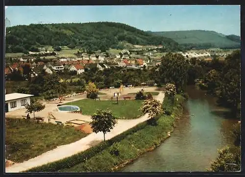 AK Höchst / Odenwald, Ortsansicht mit Mümling