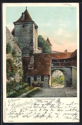 AK Rothenburg / Tauber, Kobolzellertor