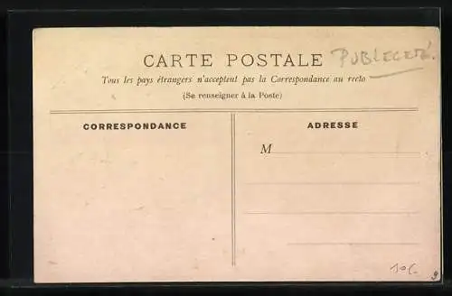 Künstler-AK H. Ferré, Blottiere & Co., 28, Rue Richelieu, Paris, La Diligence, Masticatoire Ferlys, Pferdekutsche