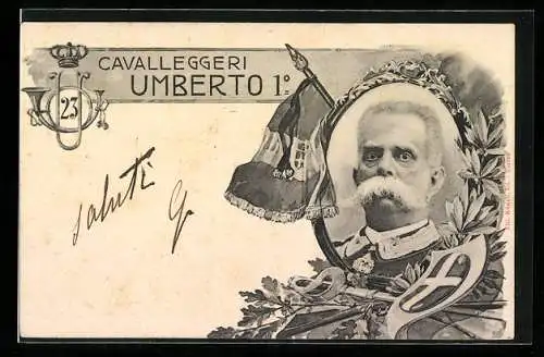 AK Reggimento Cavalleggeri No. 23 Umberto I°