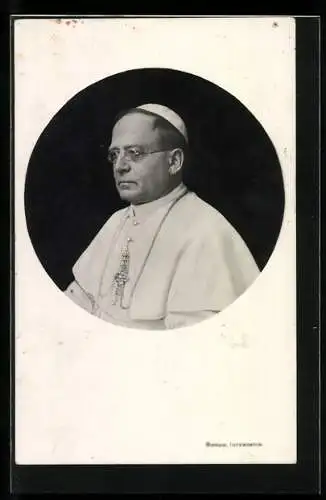 AK Papst Pius XI. mit seinem Pileolus