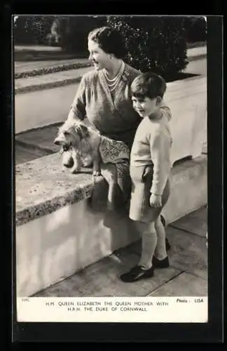 AK Queen Elizabeth with the Duke of Cornwall