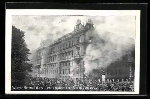 AK Wien, Brand des Justizpalastes 1927