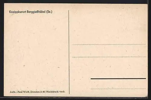 AK Berggiesshübel, Partie im Ort