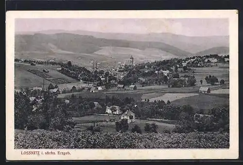 AK Lössnitz / Erzg., Panorama