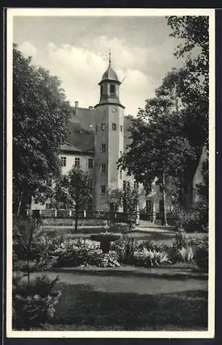 AK Burkersdorf / Sachsen, Blick zum Schloss