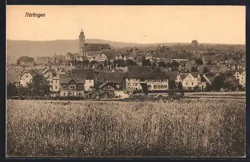 AK Nürtingen, Blick auf die Ortschaft vom Feld