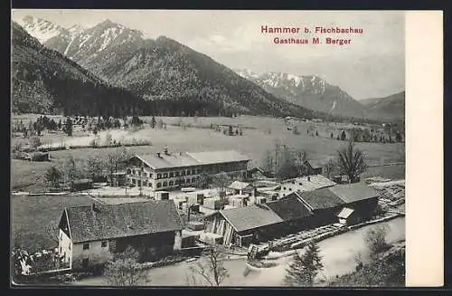 AK Hammer / Station Fischbachau, Blick auf das Sägewerk