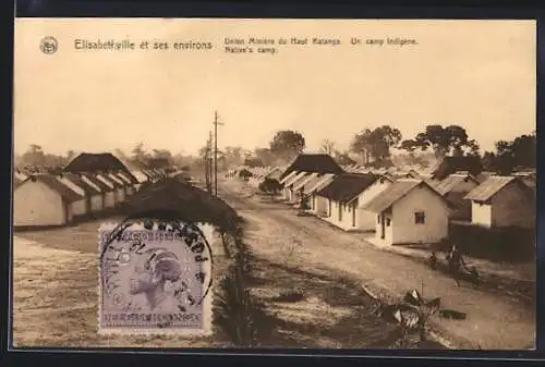 AK Elisabethville, Union Minière du Haut Katanga, Un camp indigène