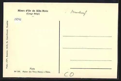 AK Moto, Mines d`Or de Kilo-Moto, Maison des Pères Blancs à Watsa