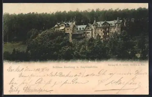 AK Bad Berka, Sanatorium Schloss Rodberg und die Sophienhöhe