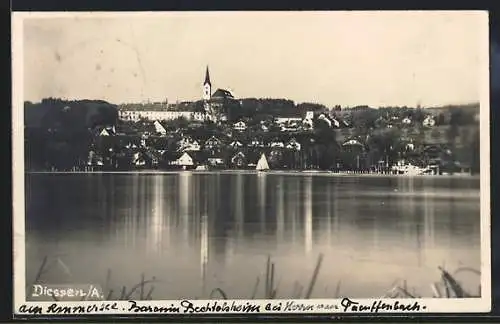 AK Diessen / Ammersee, Blick übers Wasser