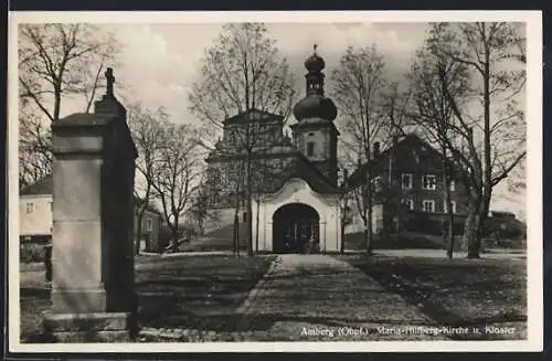 AK Amberg /Obpf., Maria-Hilfberg-Kirche und Kloster