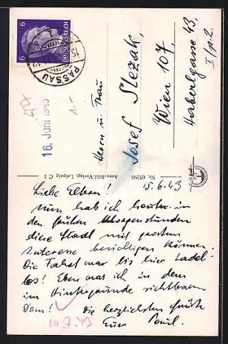 AK Passau / Donau, Felsdurchbruch