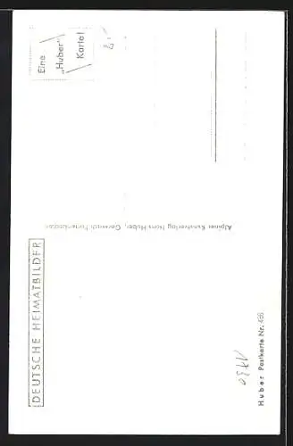 AK Mittenwald, Strassenpartie mit Neunerhaus