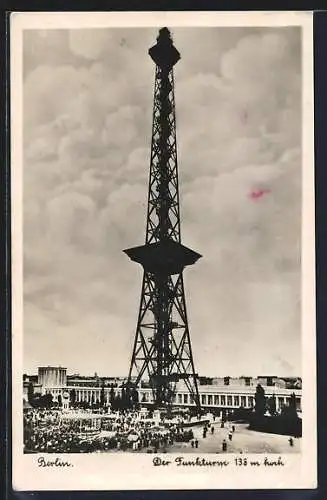 AK Berlin-Charlottenburg, Blick auf Funkturm