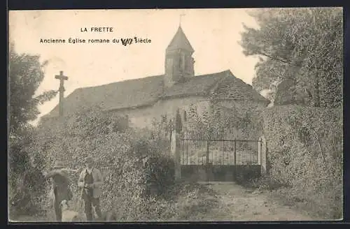 AK La Frette, Ancienne Église romane du VIII siècle