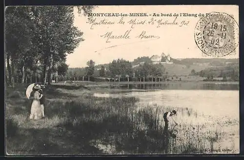 AK Montceau-les-Mines, Au bord de l`Etang du Plessis