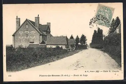 AK Pierre-de-Bresse, Route de Lays