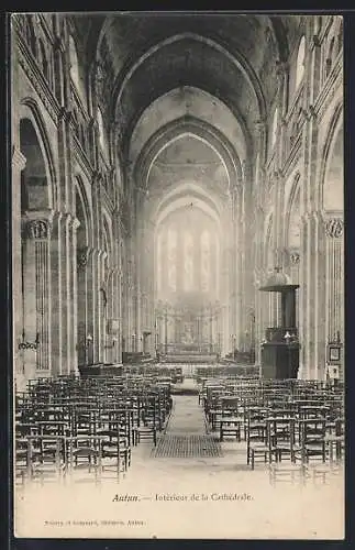 AK Autun, Intérieur de la Cathédrale