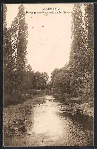 AK Cormatin, Paysage sur les bords de la Grosne