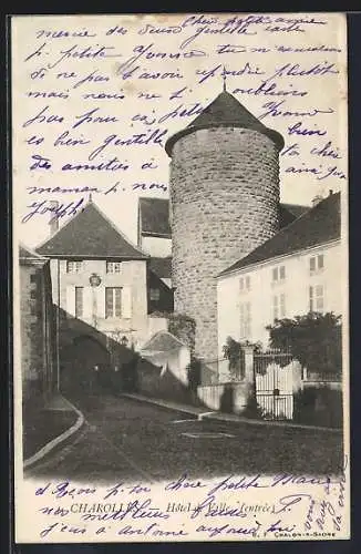 AK Charolles, Hôtel de Ville, Entrée