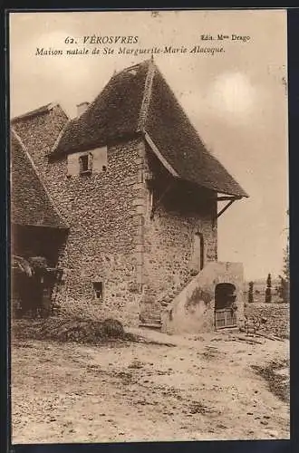 AK Paray-le-Monial, maison natale de la bienheureuse Marguerite-Marie Alacoque